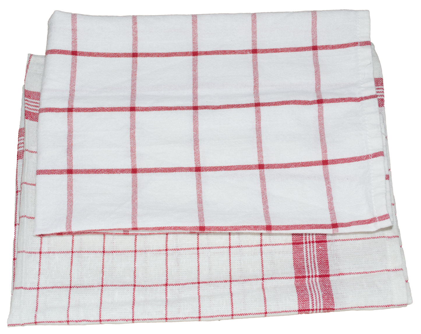 Kitchen towels with a pinstripe pattern